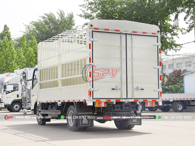 Sinotruk Fence Cargo Truck - Rear Left Side